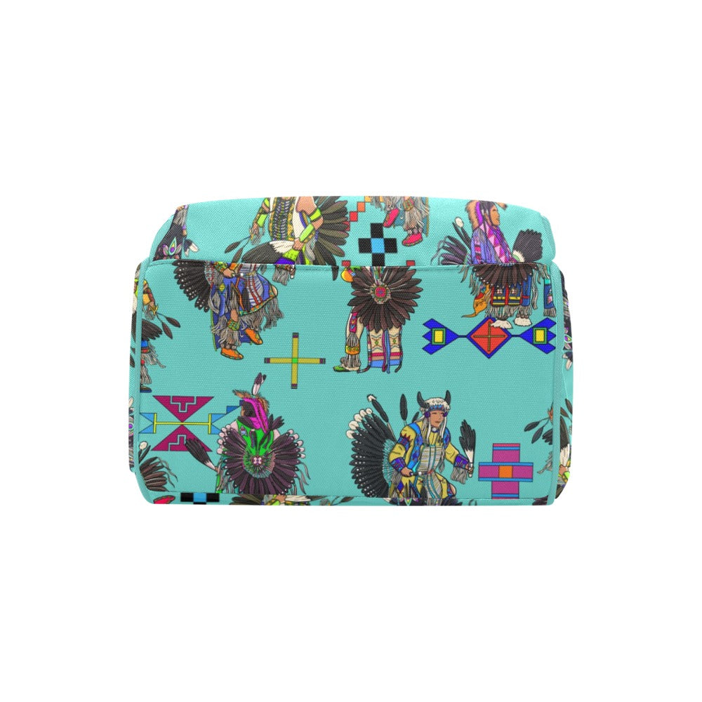 Men's Tradish Dancers Eggshell Blue Multi-Function Diaper Backpack