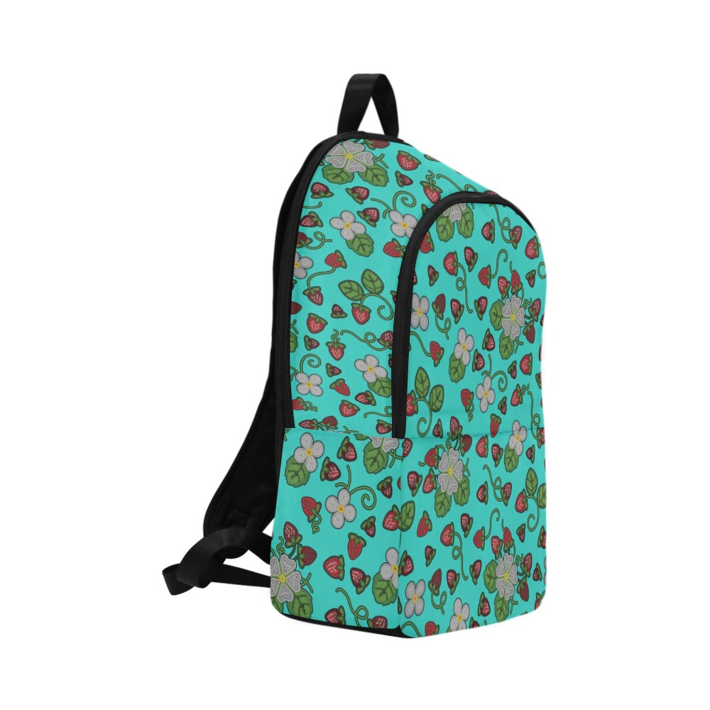 Strawberry Dreams Turquoise Backpack