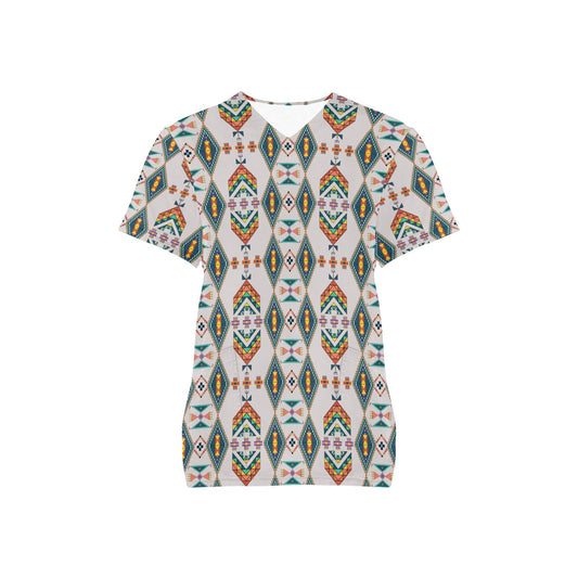 Travois Tipi Grey Scrub Top