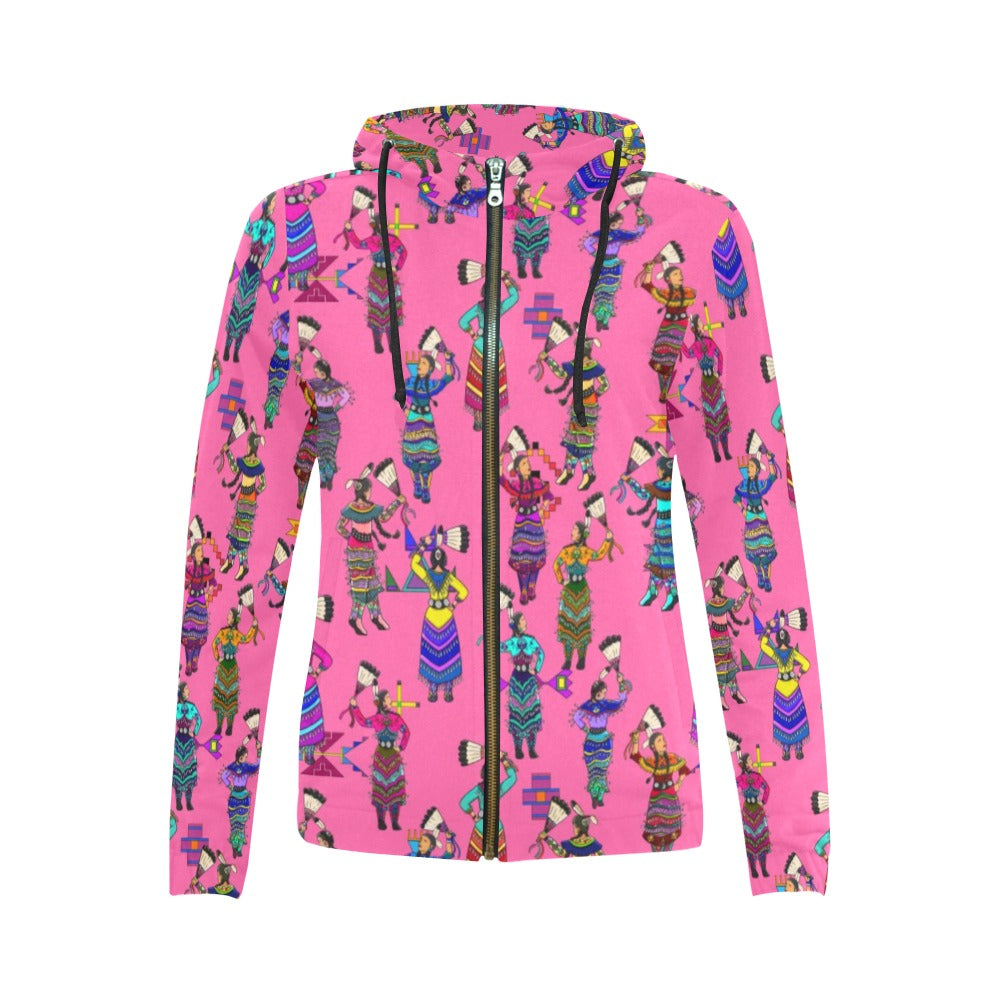 Women's Jingle Dancers Full Zip Hoodie for Women