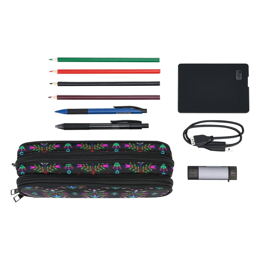 Dakota Damask Black Pencil Pouch