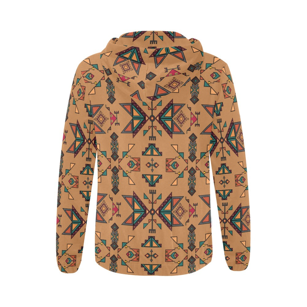 Arrow Dawn Brown Full Zip Hoodie for Women