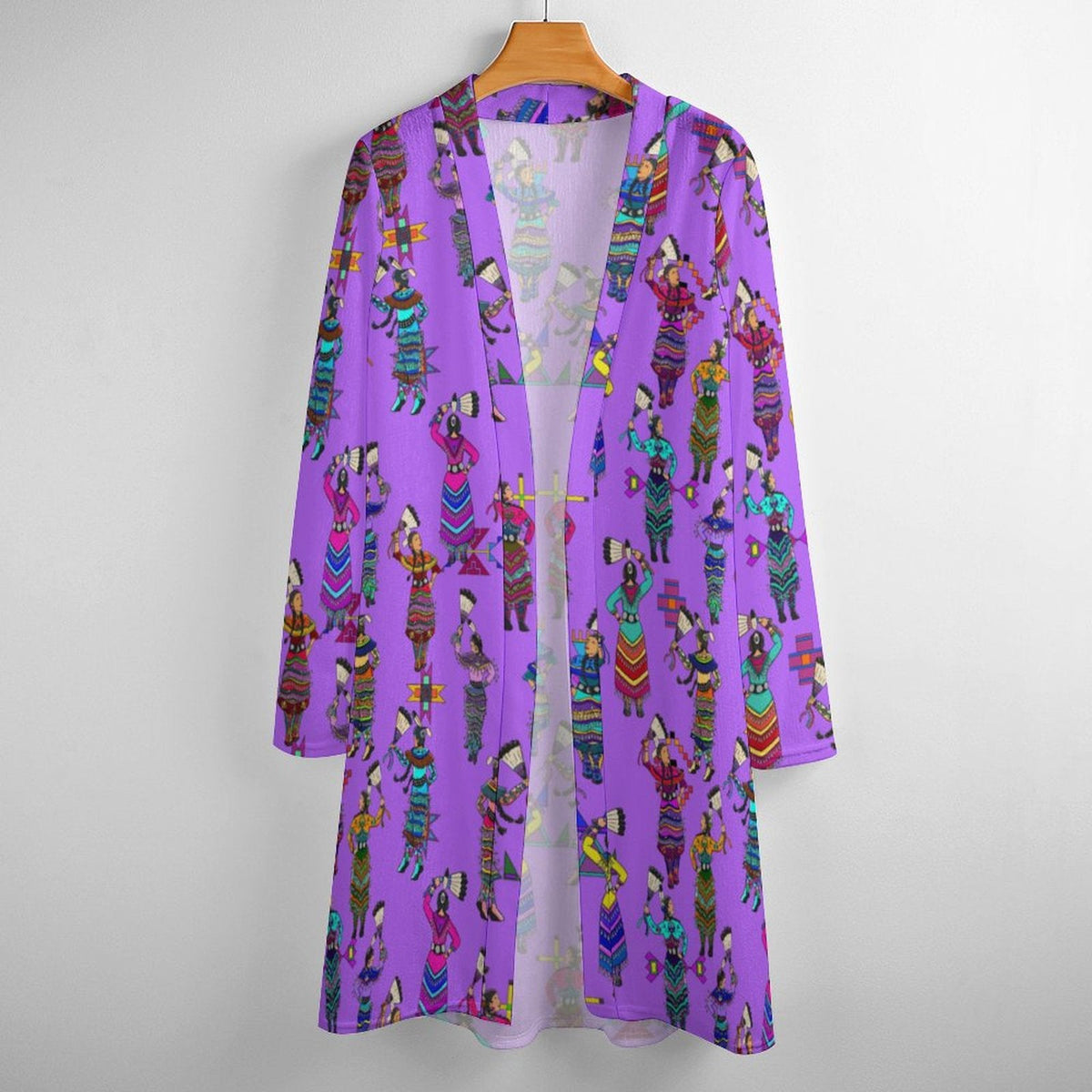 Women's Jingle Dancers Purple Cardigan
