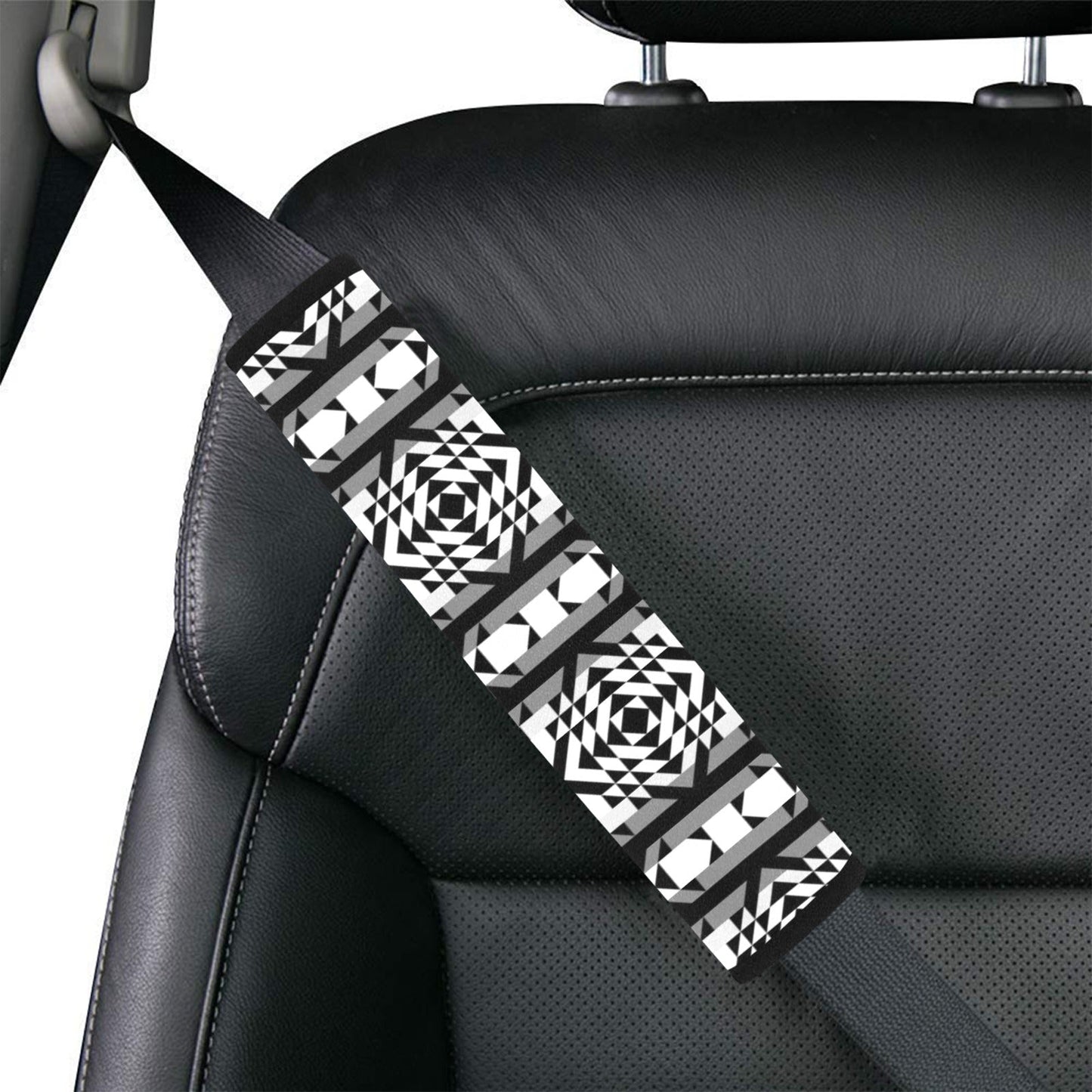 Black Rose Blizzard Seat Belt Cover