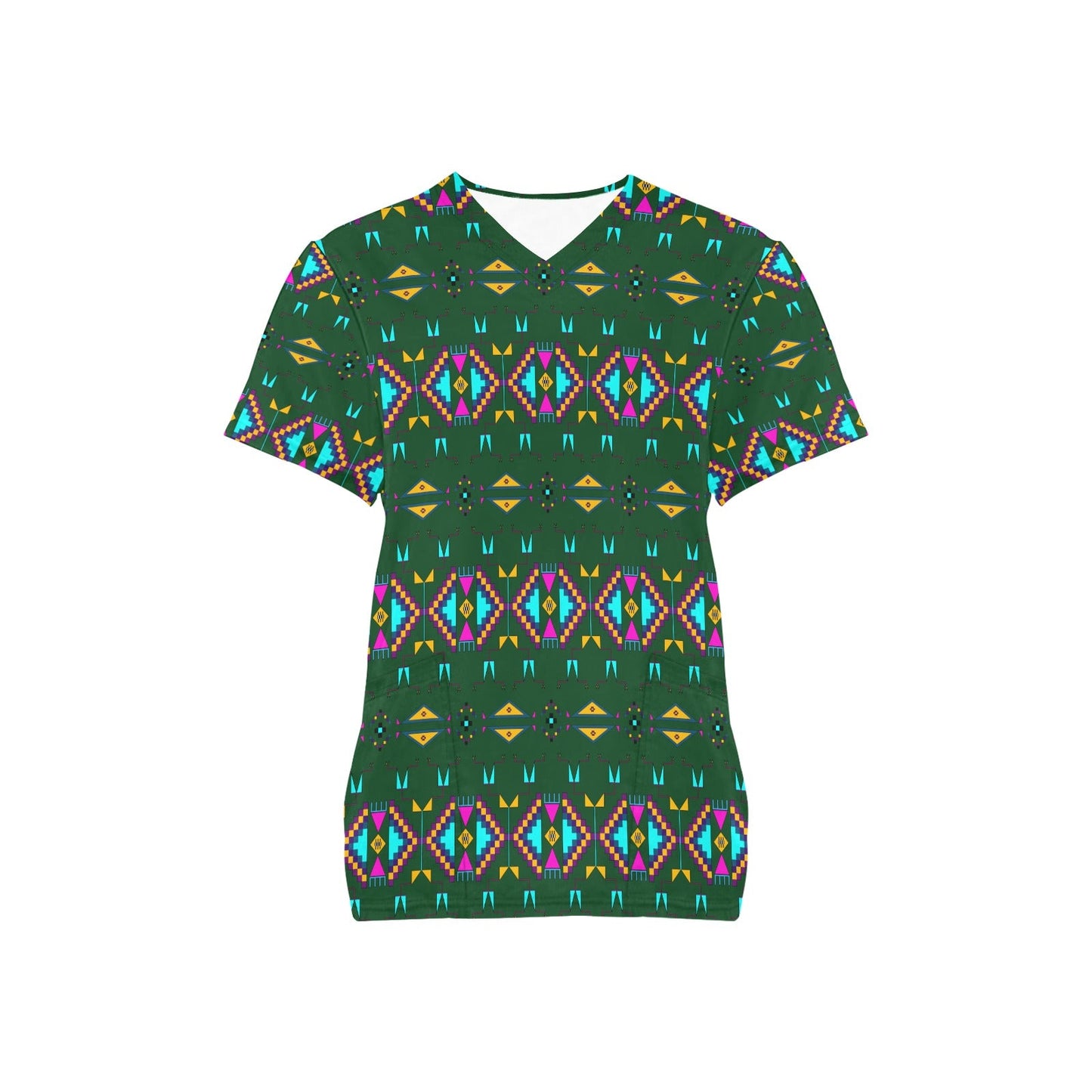 Rite of Passage Squash Leaf Scrub Top