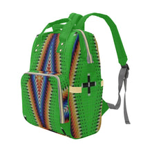 Load image into Gallery viewer, Diamond in the Bluff Lime Multi-Function Diaper Backpack/Diaper Bag
