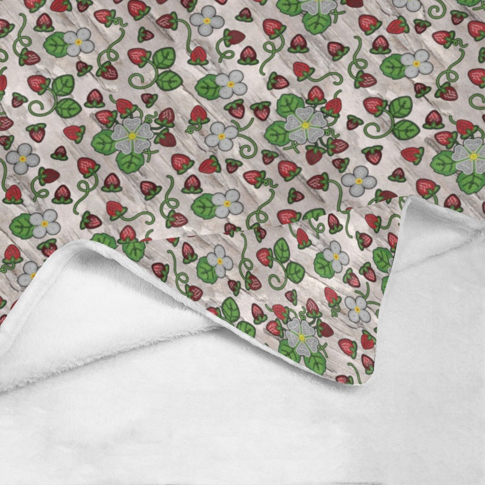 Strawberry Dreams Bright Birch Ultra-Soft Micro Fleece Blanket 50"x60"