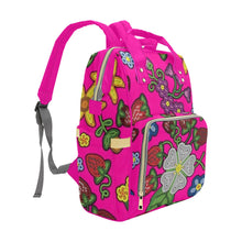 Load image into Gallery viewer, Berry Pop Blush Multi-Function Diaper Backpack/Diaper Bag
