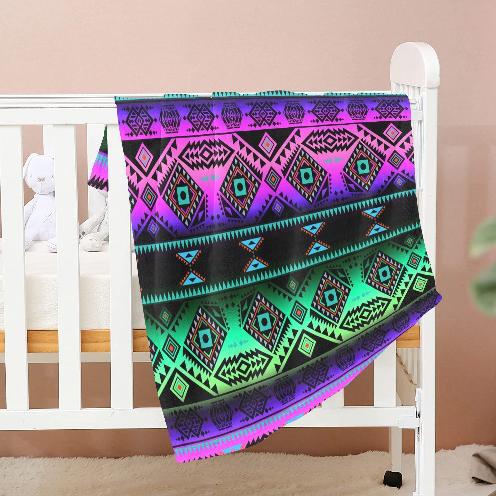 California Coast Sunrise Baby Blanket 40"x50" Baby Blanket 40"x50" e-joyer 