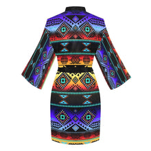 Load image into Gallery viewer, California Coast Sunset Long Sleeve Kimono Robe Long Sleeve Kimono Robe e-joyer 
