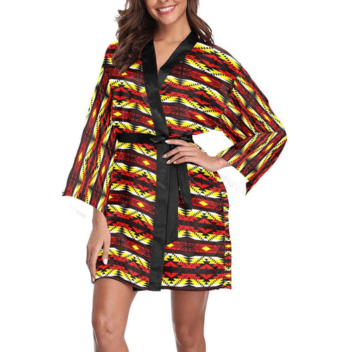 Canyon War Party Long Sleeve Kimono Robe Long Sleeve Kimono Robe e-joyer 