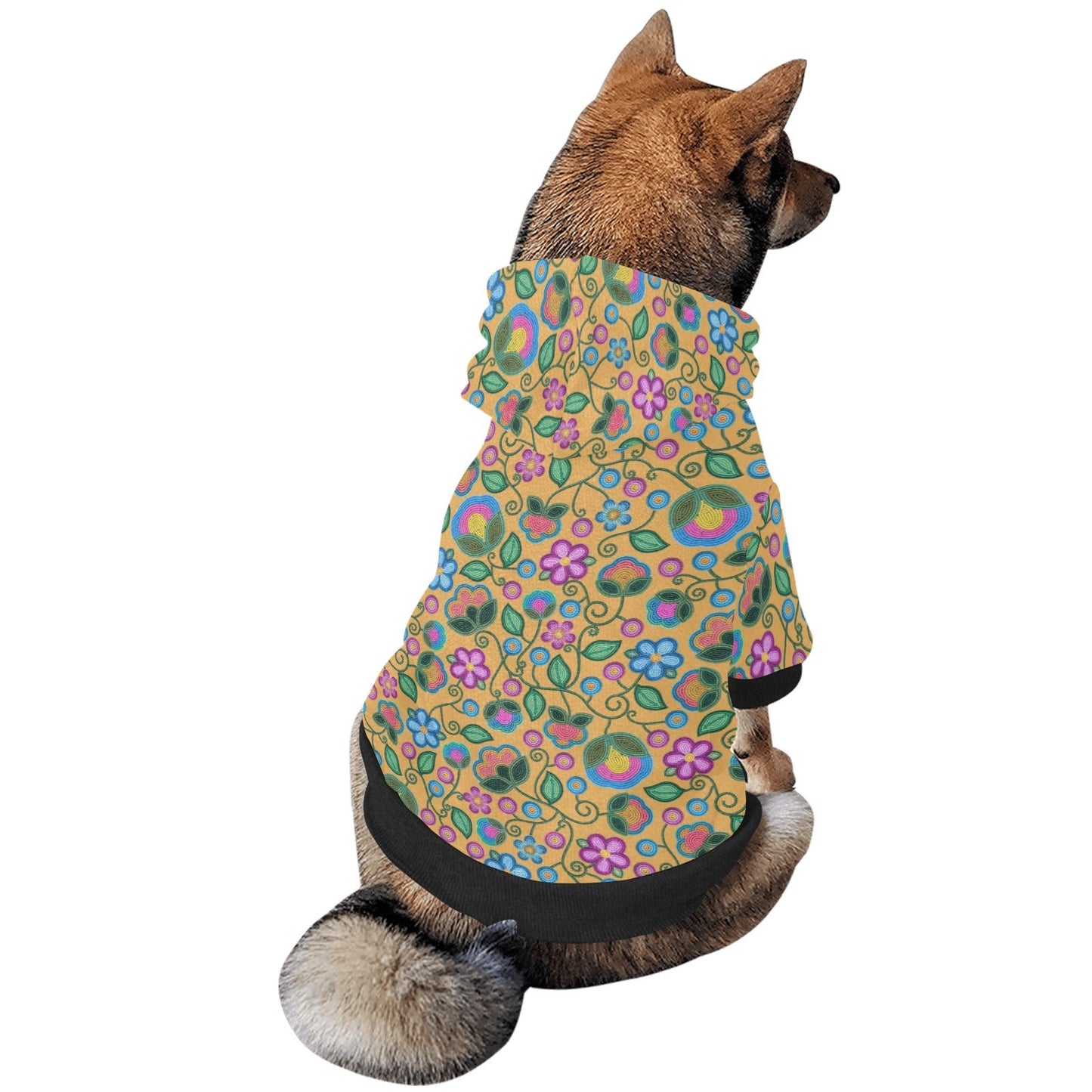 Turquoise Sunbeam Yellow Pet Hoodie