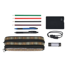 Load image into Gallery viewer, Fire Feather White Pencil Pouch
