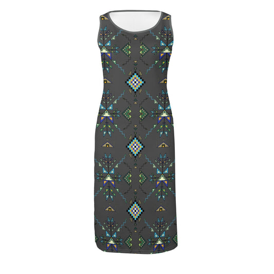 Bear Shield Gray Phaedra Dress