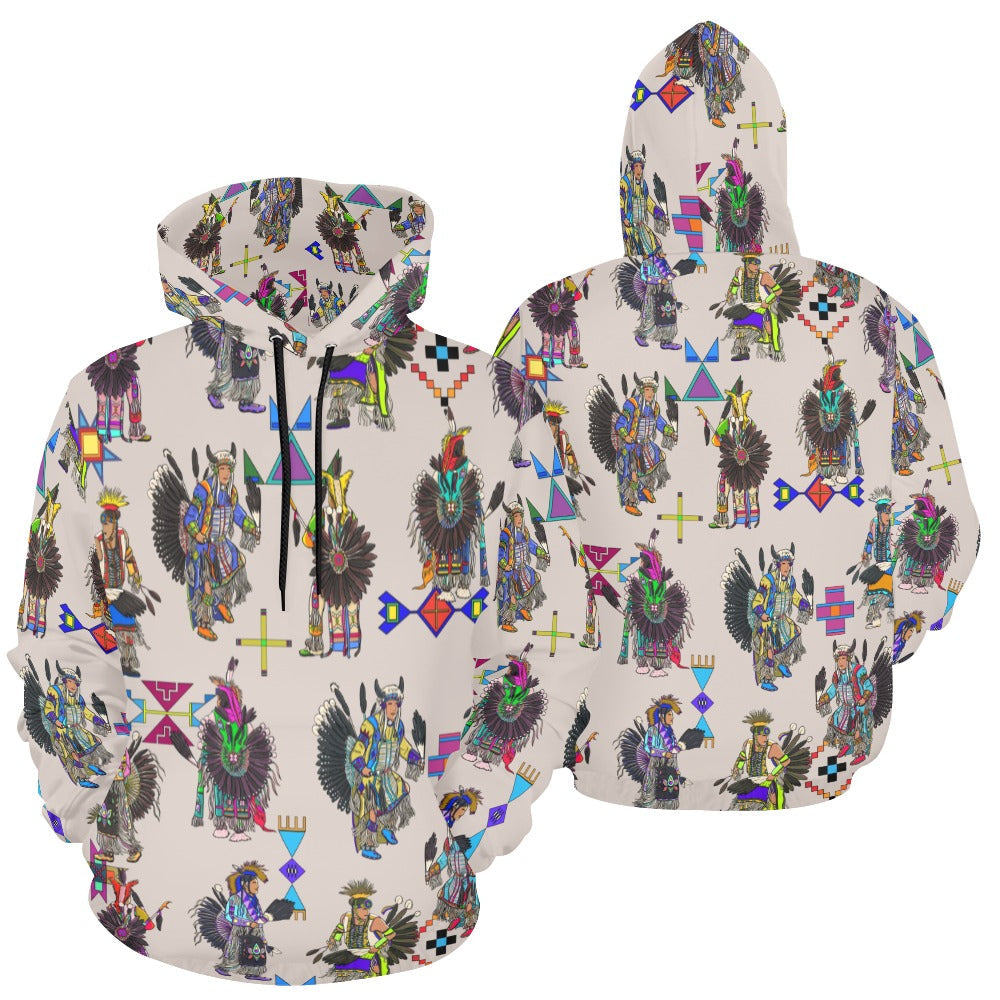 Men's Tradish Dancers Muslin White Hoodie for Men