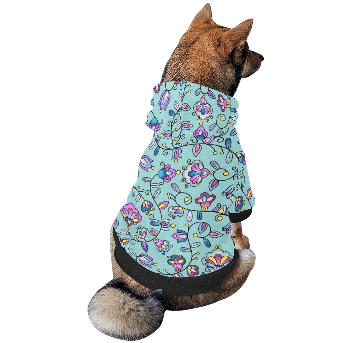 Autumn Bundle Blessing Turquoise Pet Dog Hoodie