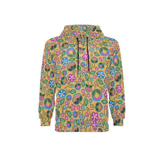 Turquoise Sunbeam Yellow Fleece Hoodie