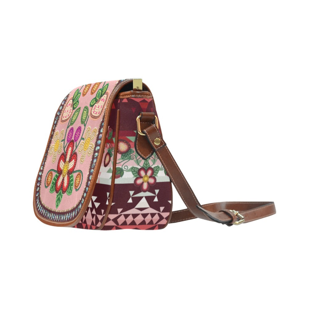 Sacred Berry Pink Saddle Bag/Large
