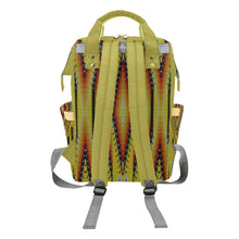 Load image into Gallery viewer, Fire Feather Yellow Multi-Function Diaper Backpack/Diaper Bag
