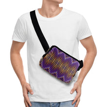 Load image into Gallery viewer, Fire Feather Purple Belt Bag
