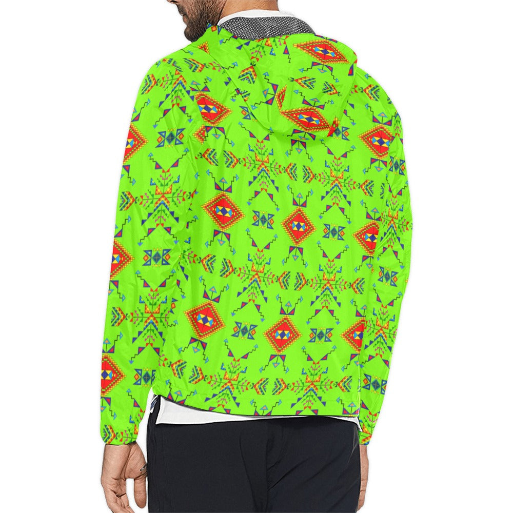 Buffalo Jump Neon Green Men's Windbreaker