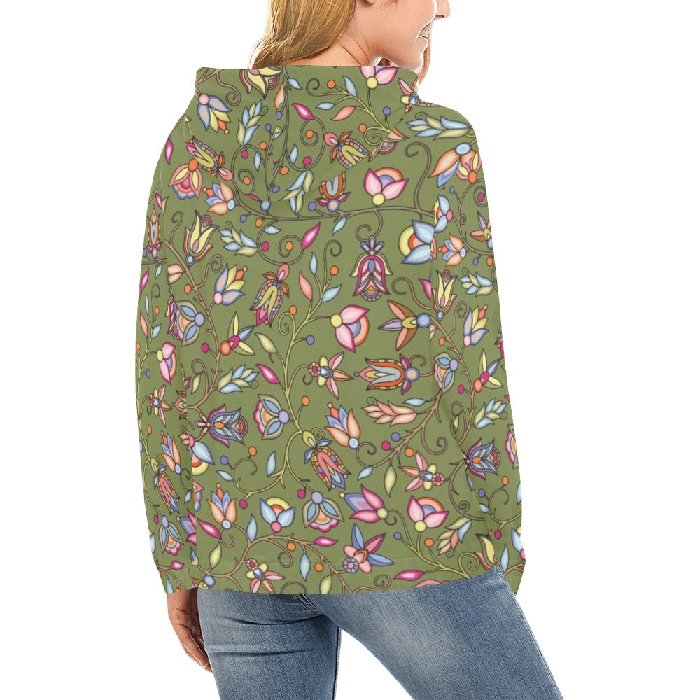 Buffalo Bloom Sage Hoodie for Women
