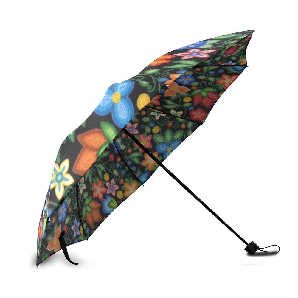 Morning Harmony Black Foldable Umbrella