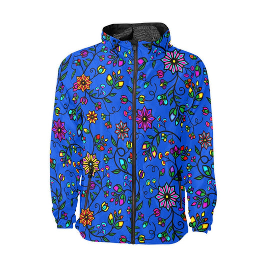 Prairie Paintbrush Blue Men's Windbreaker