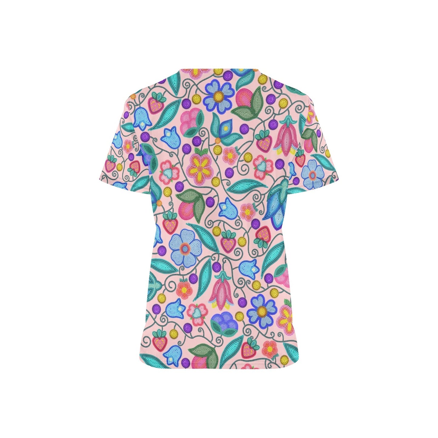 Sweet Offering Pink Scrub Top