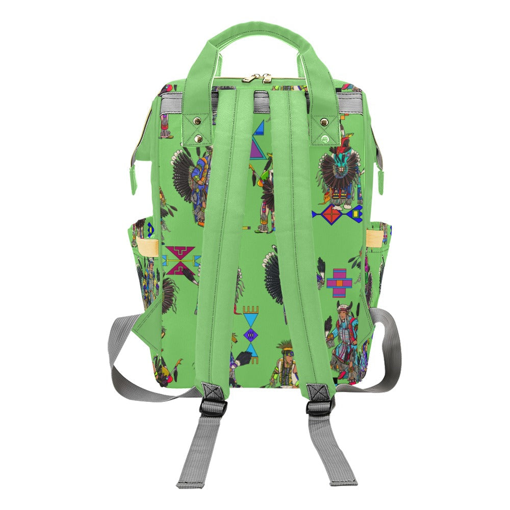 Men's Tradish Dancers Grass Multi-Function Diaper Backpack