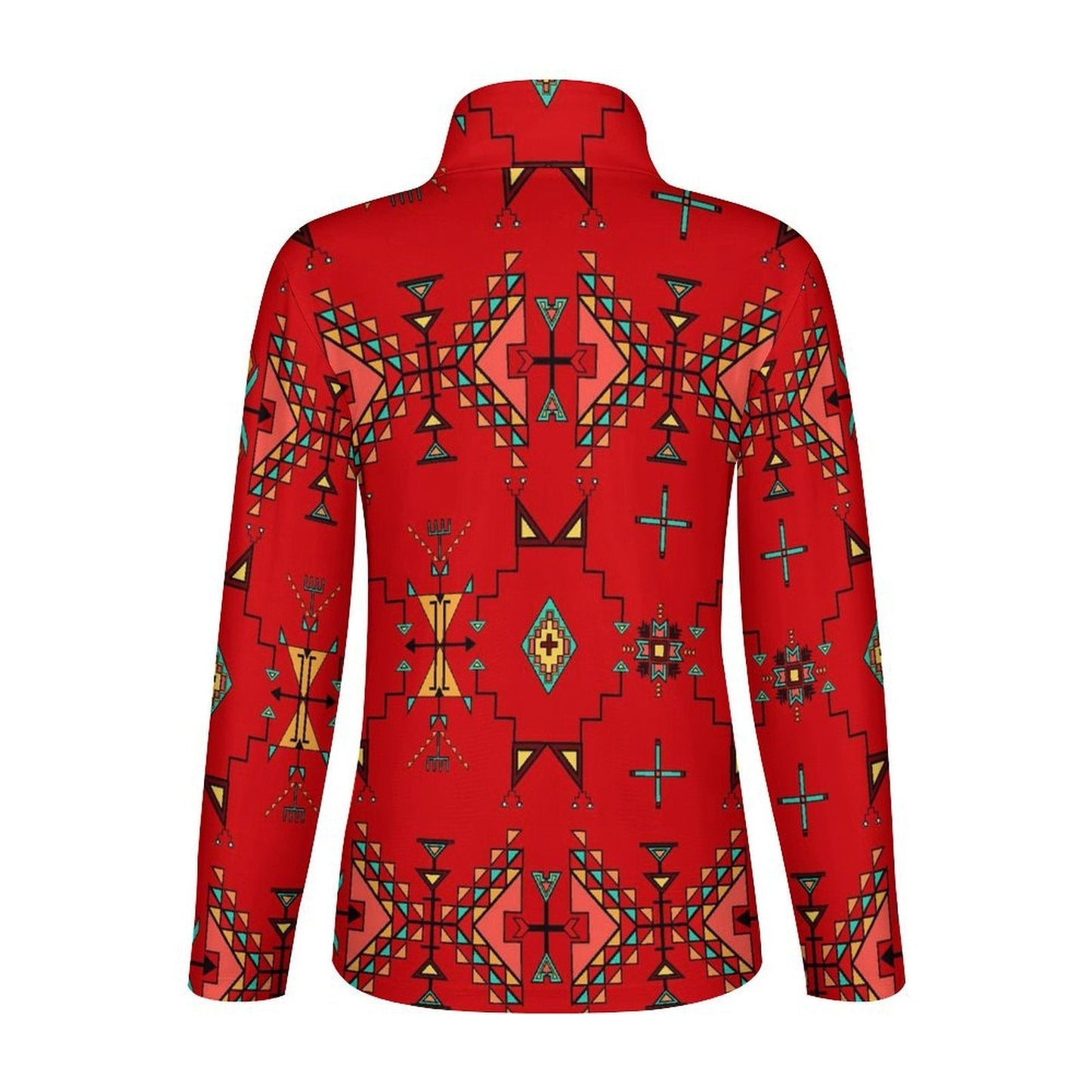 Thunder Flight Red Long Sleeve Yoga Shirt