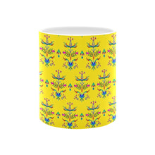 Load image into Gallery viewer, Dakota Damask Yellow Mug
