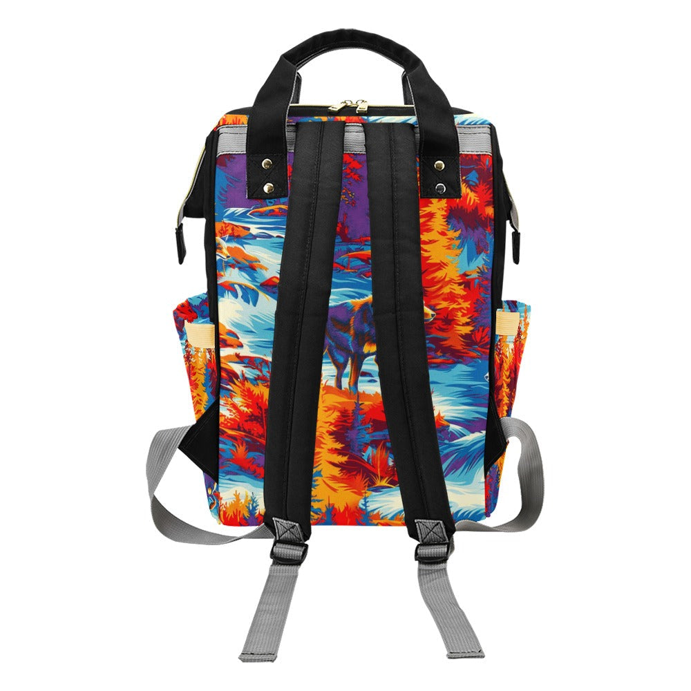 Hunting Wolves II Diaper Bag
