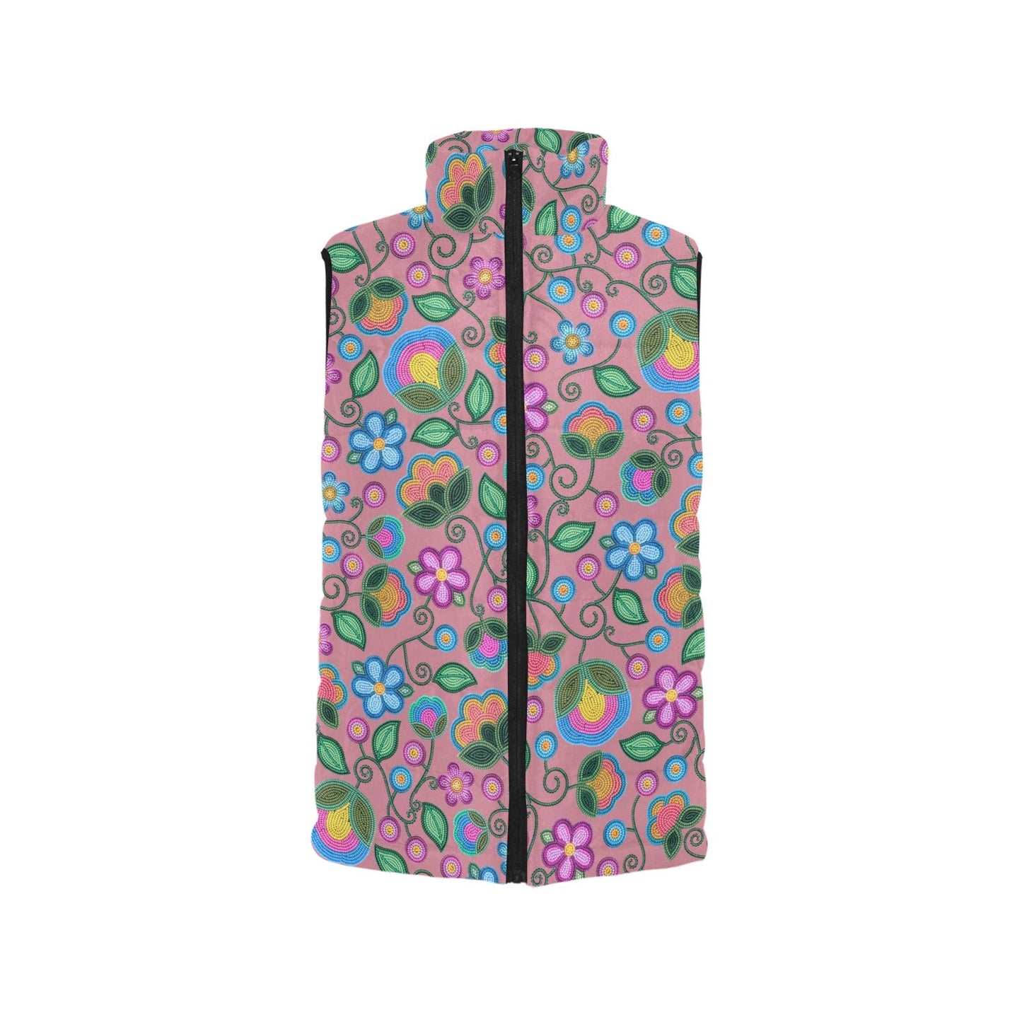 Turquoise Sunbeam Peach Women's Padded Vest Jacket