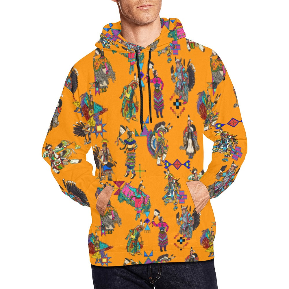 Grand Entry Dancers Orange Hoodie for Men