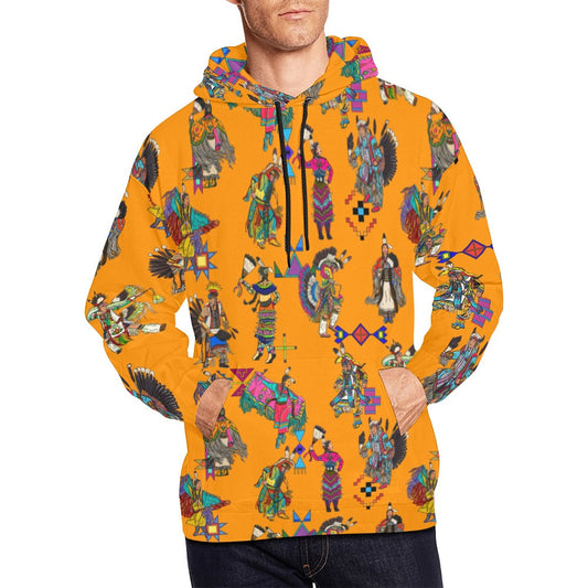 Grand Entry Dancers Orange Hoodie for Men