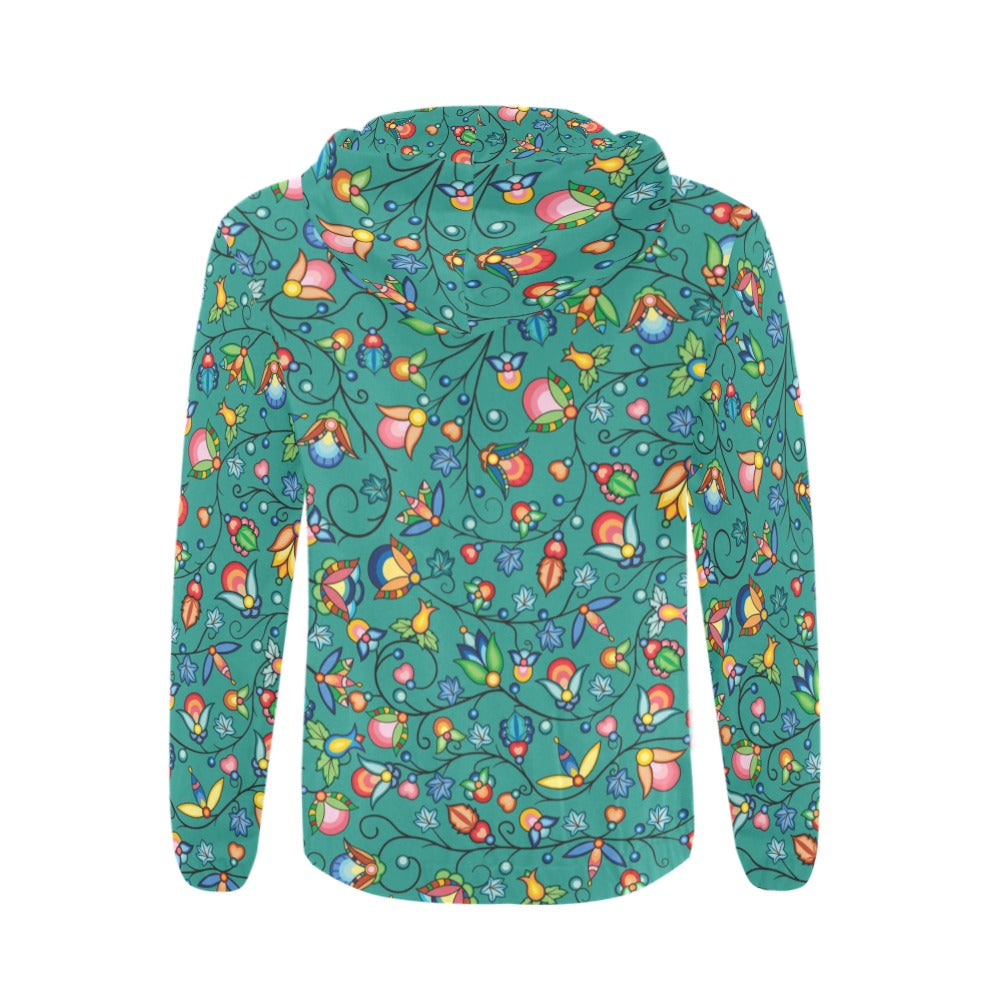 Prairie Plains Spirit Afternoon Sky Men's Zipper Hoodie