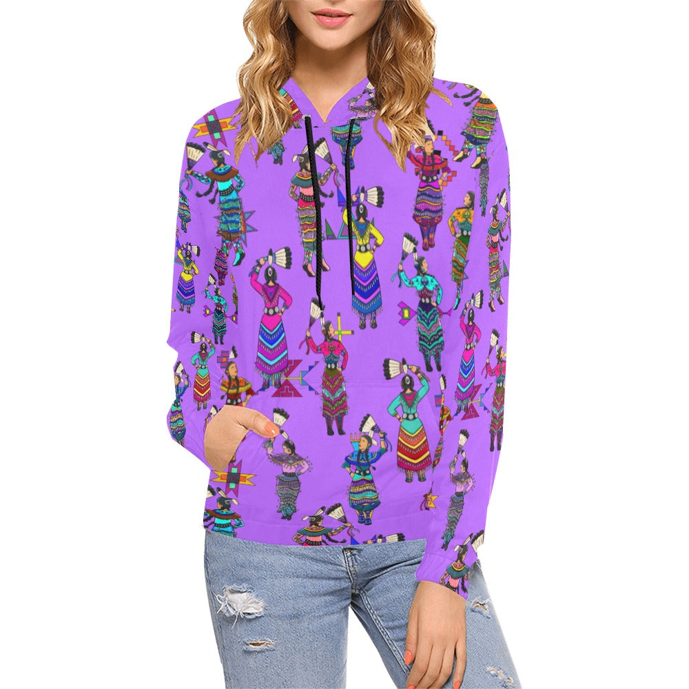 Women's Jingle Dancers Purple Hoodie for Women