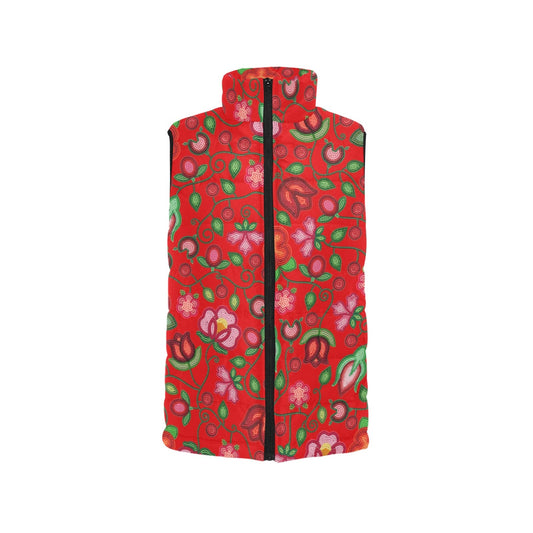 Rose Reverie Red Padded Vest