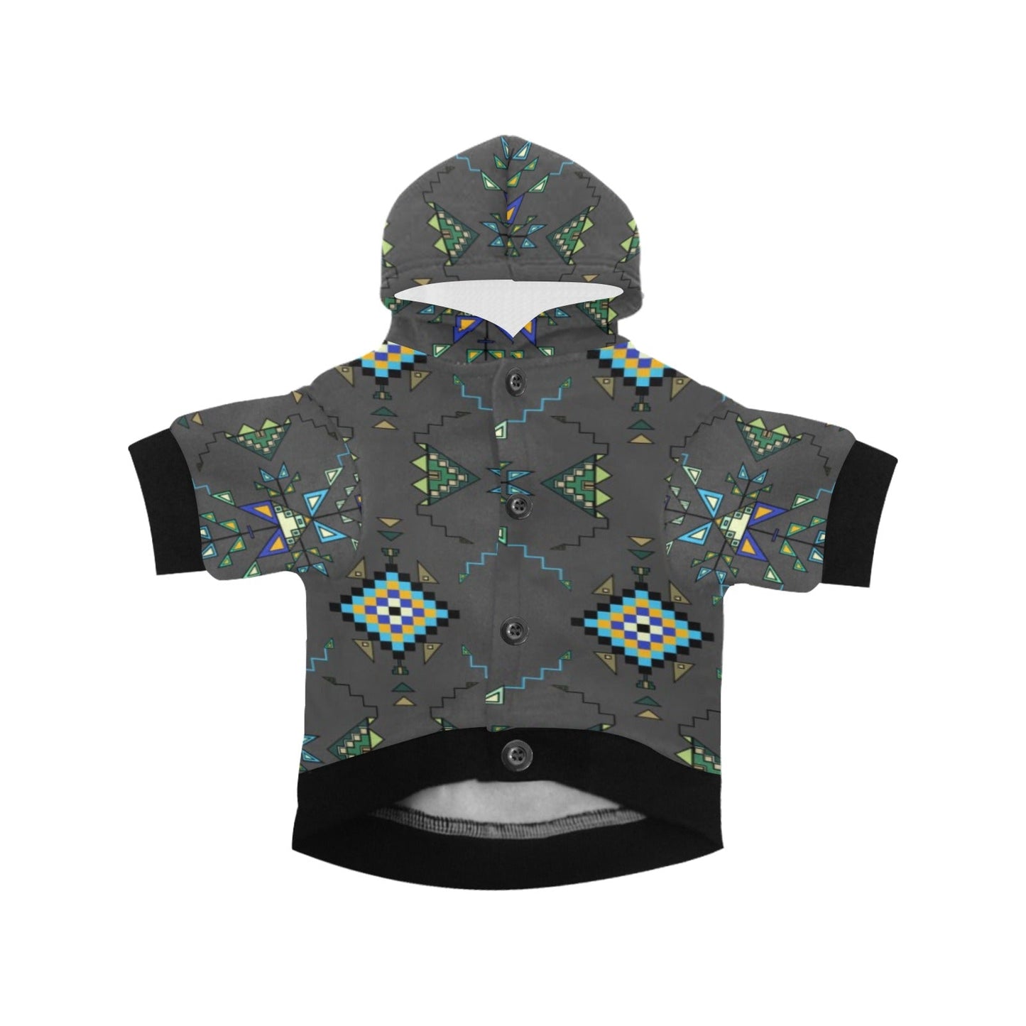 Bear Shield Gray Pet Dog Hoodie