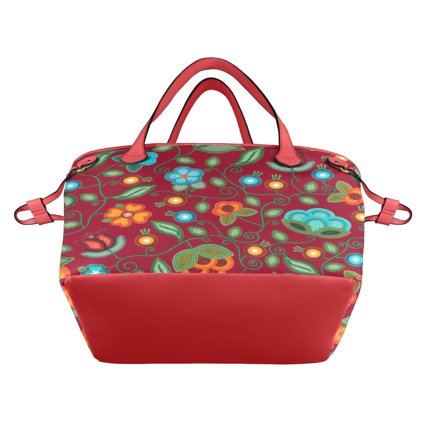 Prairie Fire Petals Red Clover Canvas Tote