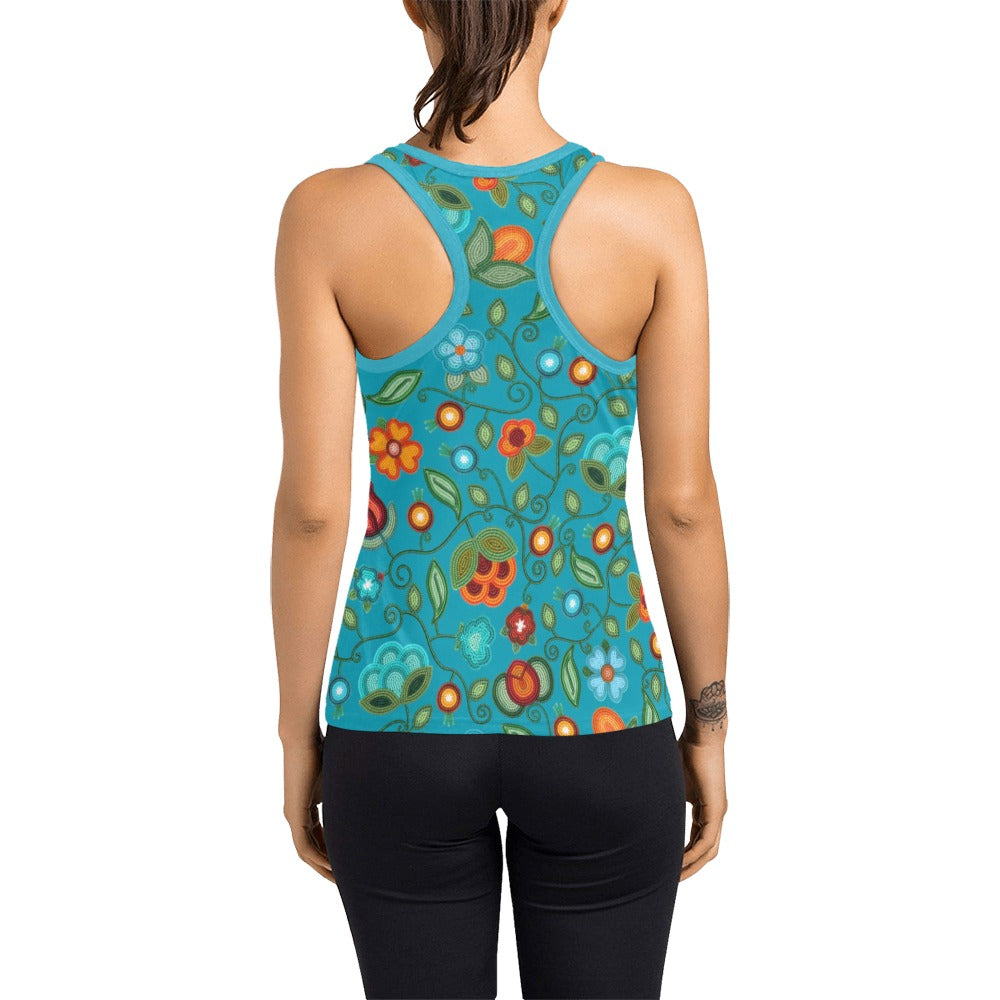 Prairie Fire Petals Ocean Racerback Tank Top