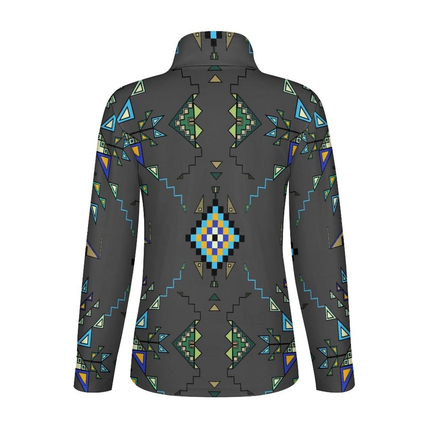 Bear Shield Dark Gray Long Sleeve Yoga Shirt