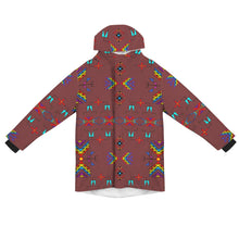 Load image into Gallery viewer, Rainy Chief Rainbow Earth Clay Unisex Sherpa Lined Hooded Coat
