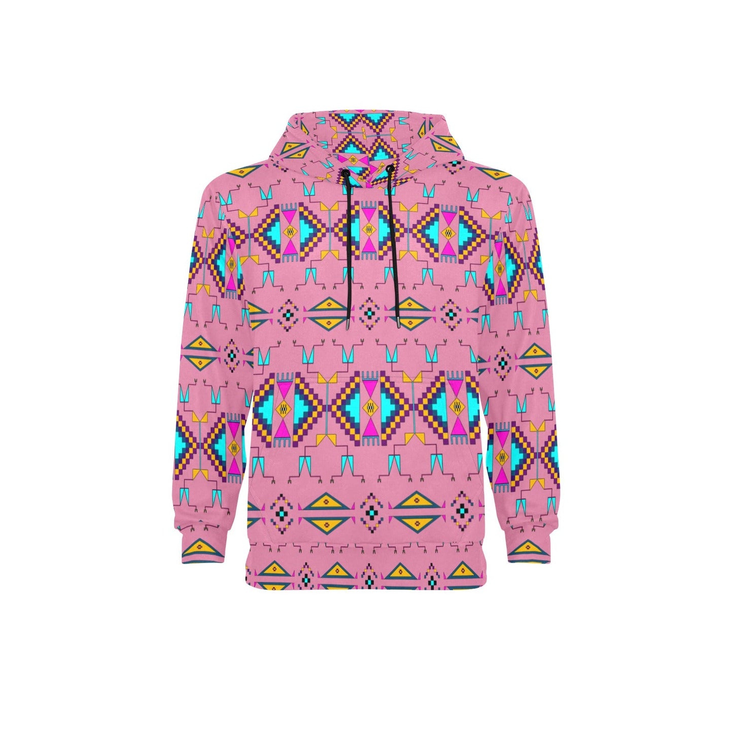 Rite of Passage Pink Men's Long Sleeve Fleece Hoodie