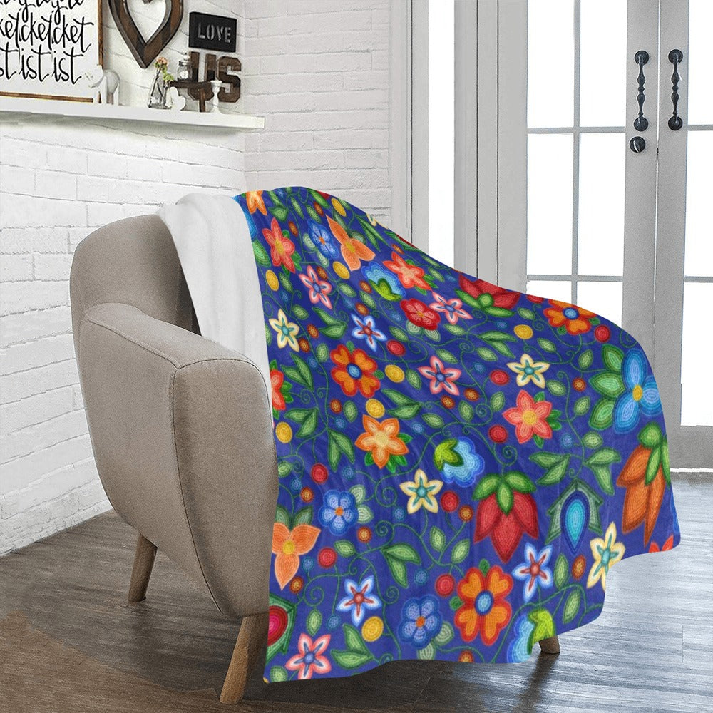 Morning Harmony Sapphire Large Micro Fleece Blanket