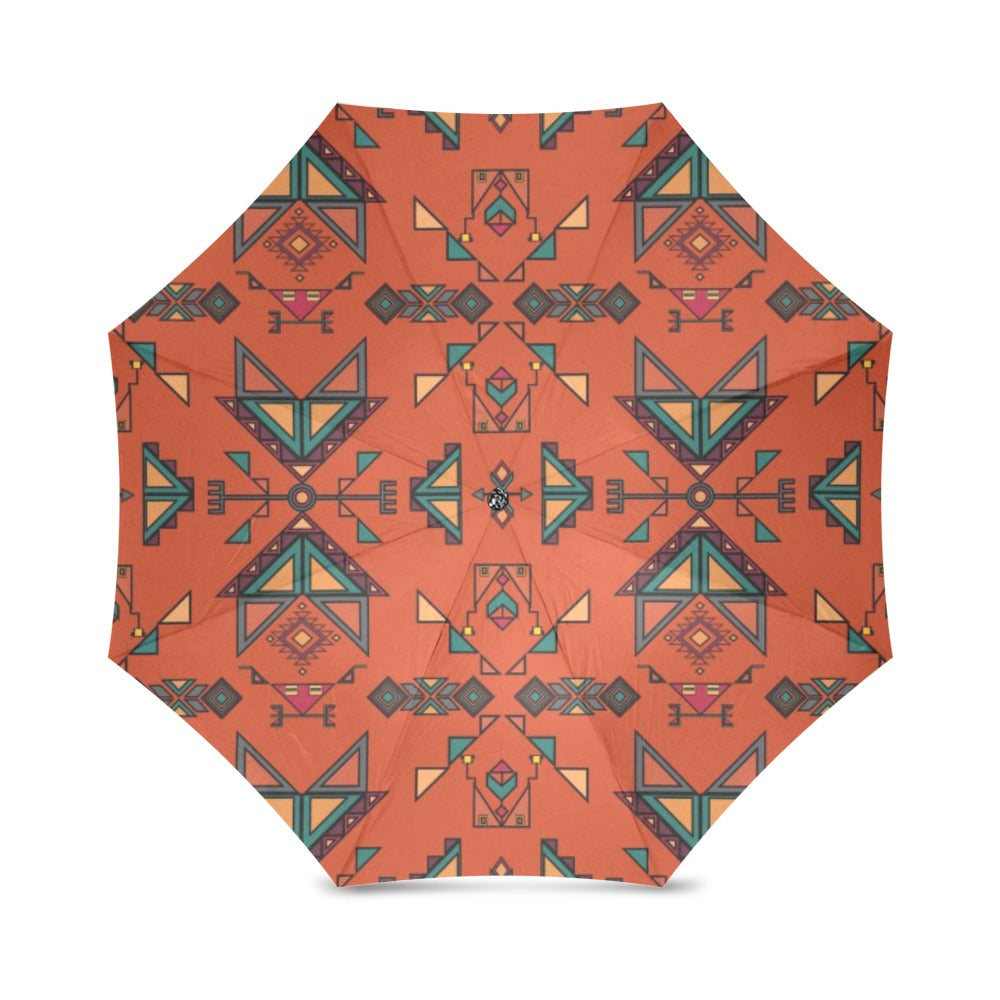 Arrow dawn Orange Foldable Umbrella