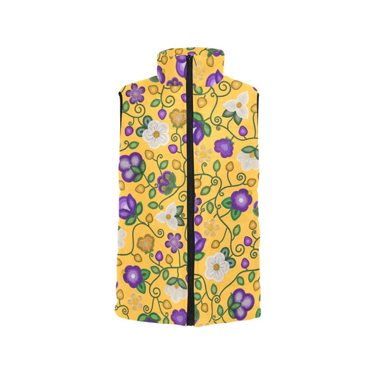 Midnight Moss Bloom Yellow Padded Vest