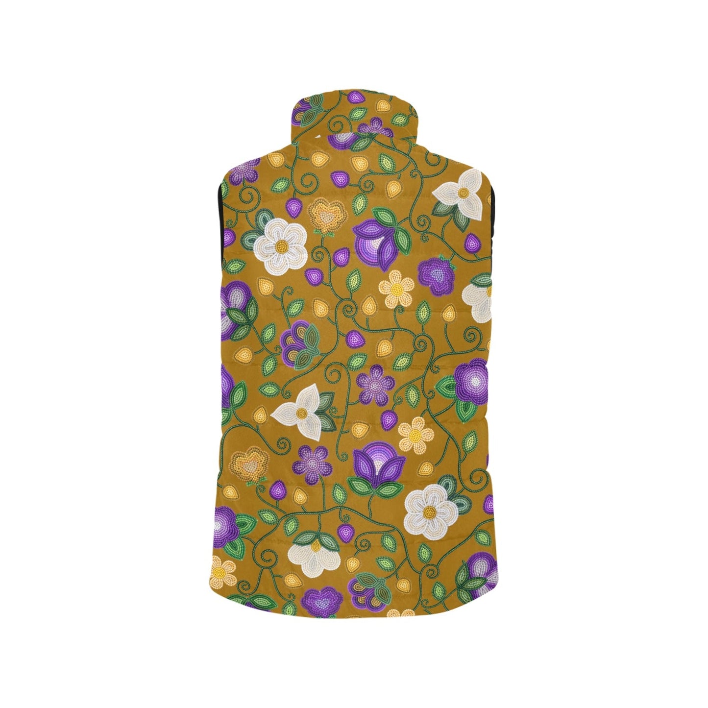 Midnight Moss Bloom Toffee Women's Padded Vest Jacket
