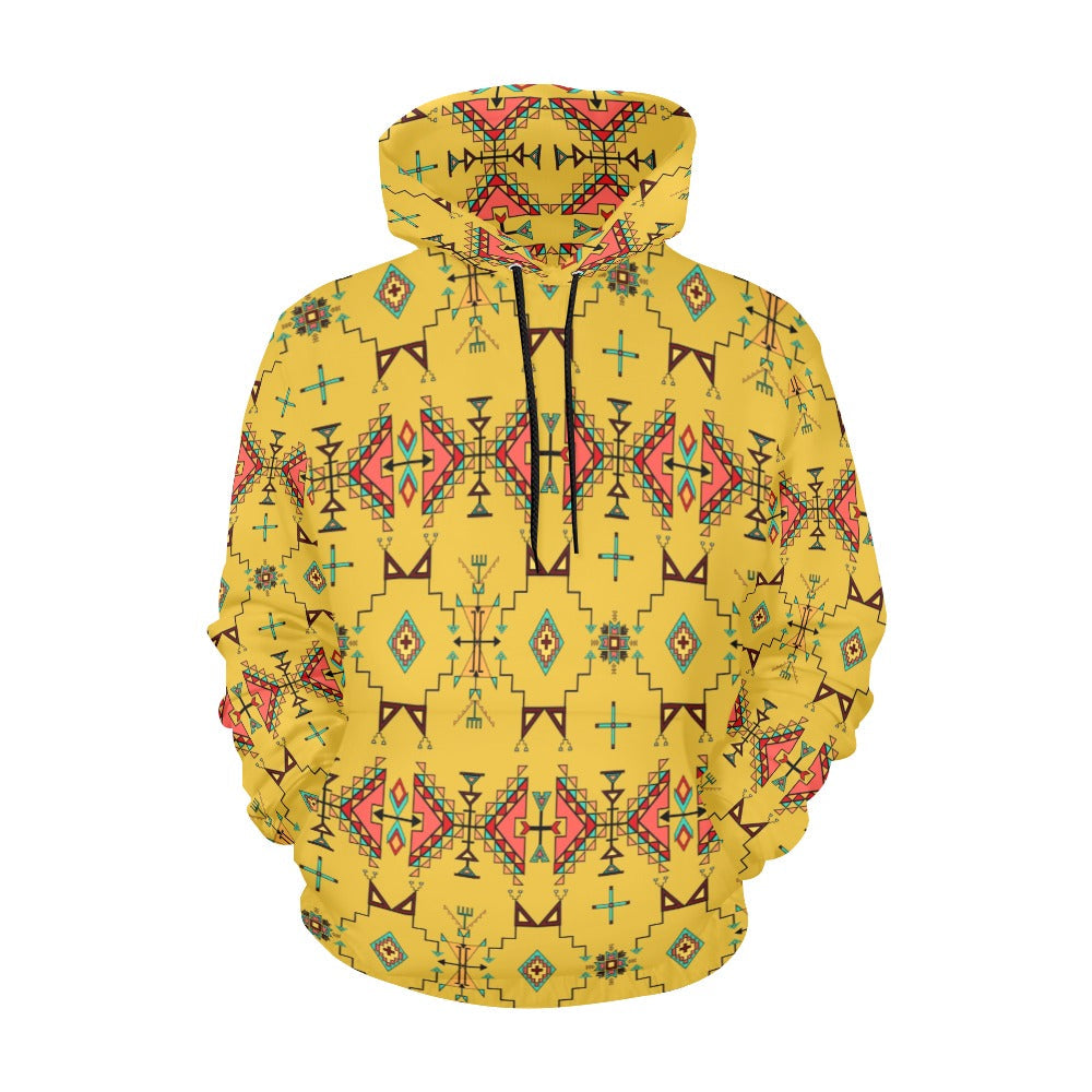 Thunder Flight Yellow Hoodie for Women (USA Size)